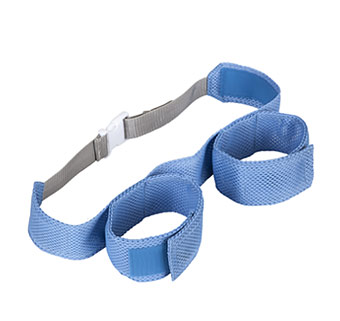 Light blue leg strap for the Rifton Wave shower & bath chair