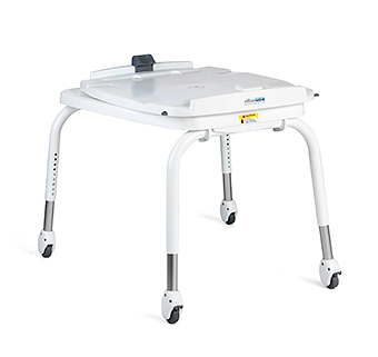 Tub transfer base for the Rifton Wave shower & bath chair