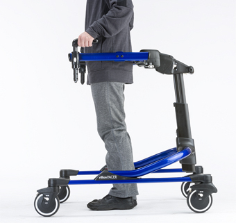 person using a Rifton Pacer