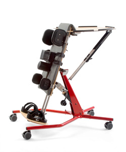 Used stander rehab equipment in red for special needs