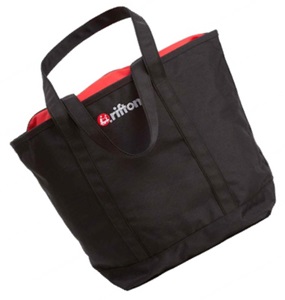 Black Rifton branded tote bag