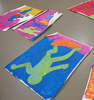 Lincoln Developmental Center adpative paintings.