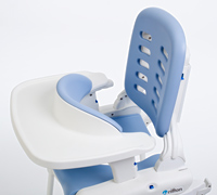 Rifton Hygiene Toileting System showing guidelines for the anterior support feature.