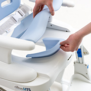 Rifton Hygiene Toileting System showing guidelines for the bowl adapter feature.