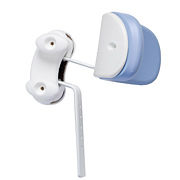 The Rifton Hygiene Toileting System showing guidelines for the headrest adjustment feature.