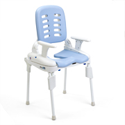 Rifton Hygiene Toileting System showing guidelines for portability kit set-up.