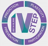 The logo from the 2016 IV Step Conference discussing prediction, prevention, participation and plasticity