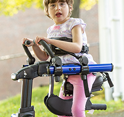 girl using blue Rifton Pacer
