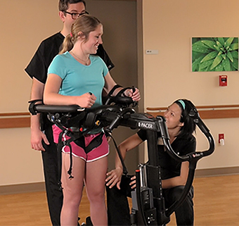 Man using a Rifton E-Pacer