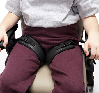 the pelvic harness on the Rifton Activity Chair