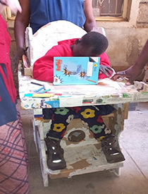 A supportive chair made by APT Kenya