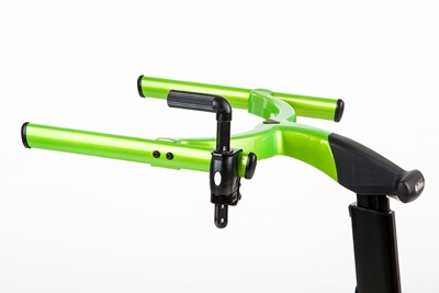 Arm prompt post facing backward on Rifton Pacer gait trainer.