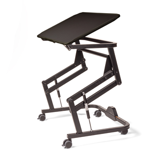 The Rifton Adaptive Desk with a black surface