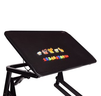 The Rifton Adaptive Desk magnet-ready surface
