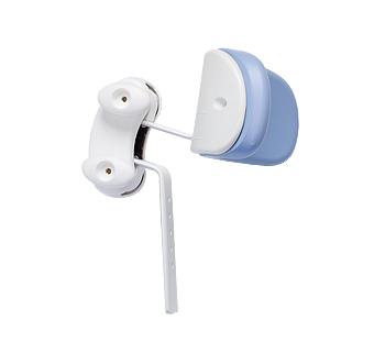 The Rifton HTS (Hygiene and Toileting System) headrest.