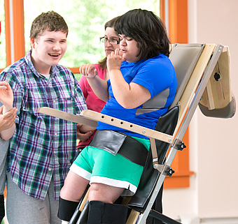 Flip down the top for head control practice