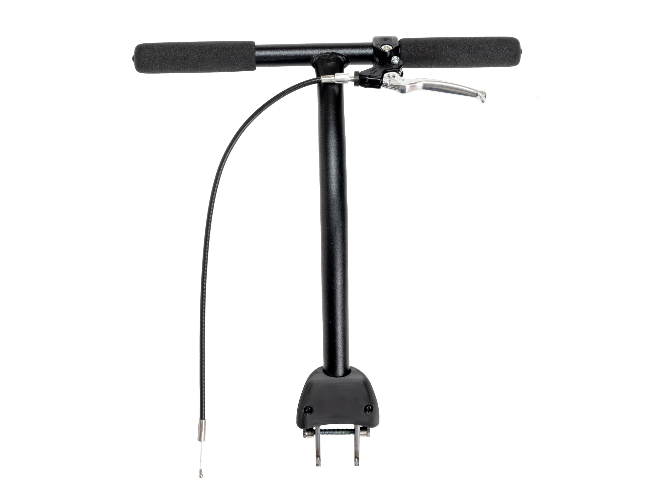 Push handle with rear brake for the Rifton Adaptive Tricycle