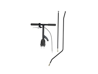 Rear steering handle with rear handbrake for the Rifton Adaptive Tricycle