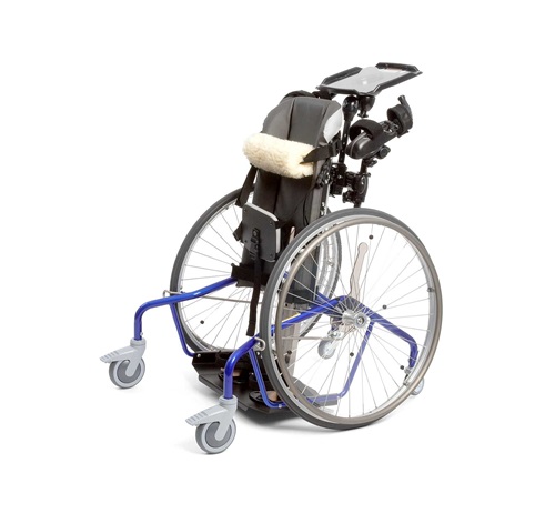 A blue Rifton Dynamic Stander