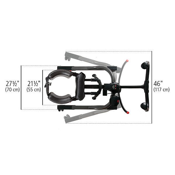Rifton TRAM top view dimensions