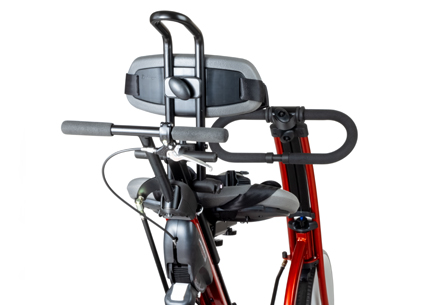 The rear steer shown on a Rifton Adaptive Tricycle