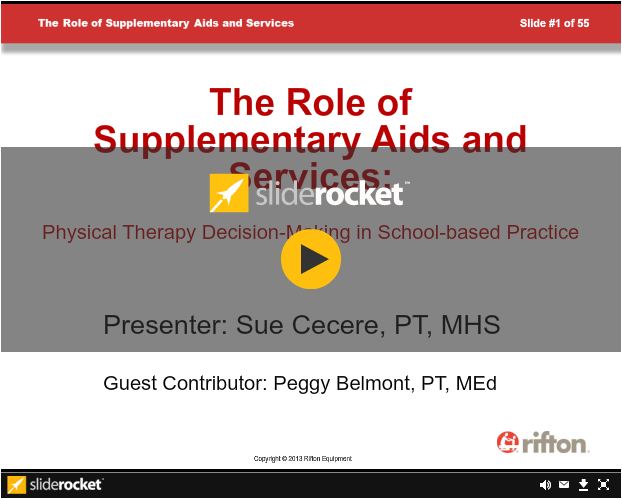 Rifton  Supplementary Aids and Services Webinar